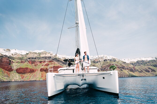 Santorini: Caldera Classic Semi-Private Cruise with BBQ & Drinks - Why a semi-private catamaran day beats another Santorini line