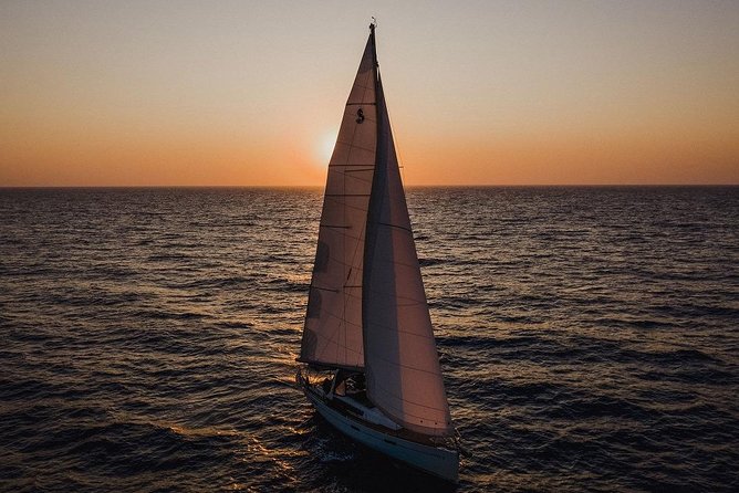 Santorini Caldera Private Sailing Boat Cruise - Red Beach Swim and Snorkel: The Color Shock You Can Actually Touch