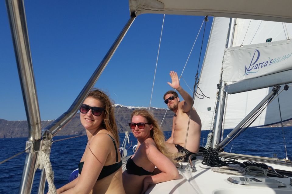 Santorini Caldera: Sunset Sailing Cruise with Meal - The onboard meal: seafood BBQ, wine, beer, and a no-rush vibe