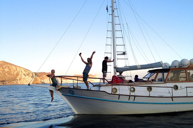 Santorini Caldera Sunset Traditional Cruise with Meal and Drinks - Ammoudi Bay, Then You’re Off the Map and Onto the Caldera