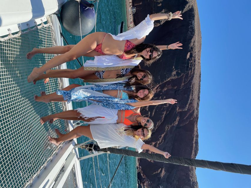 Santorini: Catamaran Cruise with Meal & Open Bar - Vlychada Pickup to First Sighting: How the Day Flows