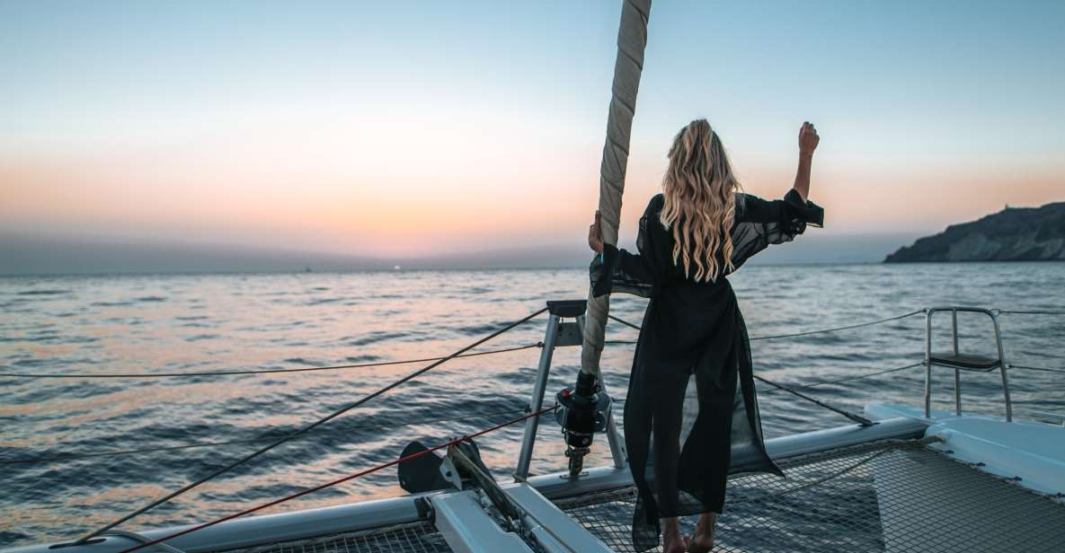 Santorini: Catamaran Cruise with Meal & Open Bar - Thirassia Island Time: The Best Blend of Water + Food