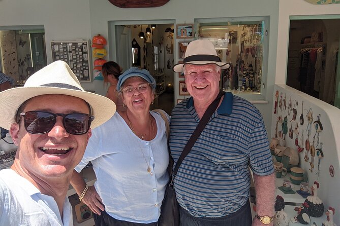 Santorini Classic Highlights and Sightseeing Private Tour - Firostefani viewpoints: Scaros rock and the Blue Dome sightline