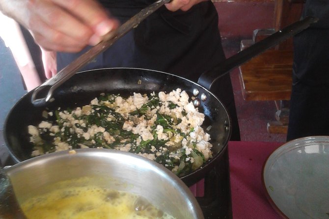 Santorini Cooking and Tasting Experience - Chef-led cooking class: fava, salad, tomato fritters, Vinsanto sauce