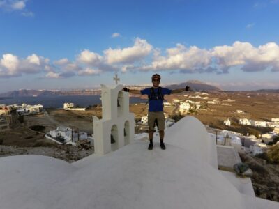 Santorini: Electric Mountain Bike Adventure - Pedaling past ancient Thira without the bus crowds
