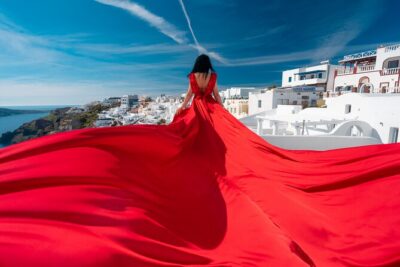 Santorini flying dress photo - Price and what you actually get for $238.45