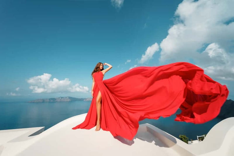 Santorini Flying Dress Photoshoot - Key things to know before you go