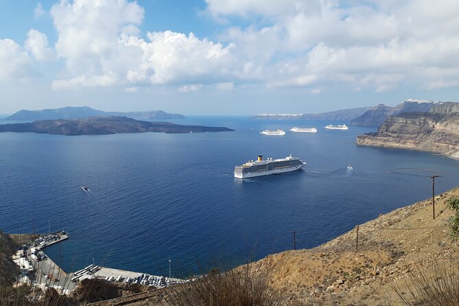 Santorini Full Day Trip by Santo Luxury Escape - Firostefani’s crown-of-Fira views and the Blue-Domed Church