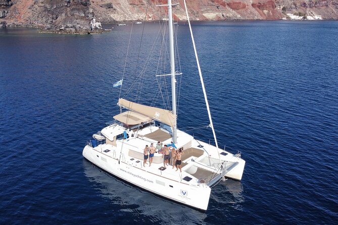 Santorini Gold Catamaran Cruise with BBQ, Drinks and Hotel Pickup - Morning or Afternoon: How Timing Changes the Vibe