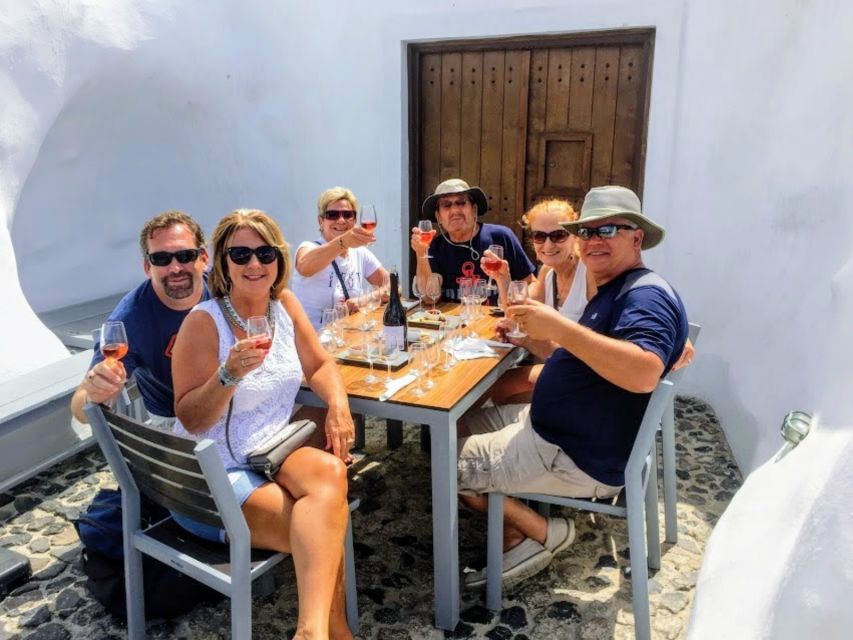 Santorini: Guided Tour to 3 Wineries with Wine Tastings - Stop 1: Argyros Estate for big-estate views and classic Santorini wines