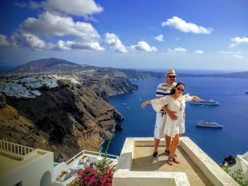 Santorini: Guided Tour to 3 Wineries with Wine Tastings - Stop 3: ANHYDROUS Cellar Door for garden seating and easy pairing moments