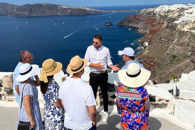 Santorini: Half-Day Island Sightseeing Tour - Firostefani and the Three Bells shot: learn the caldera shape