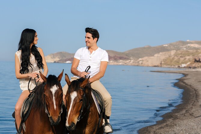 Santorini: Horse Riding to the Black Sandy Beach (Eros beach) - Key things to know before you go