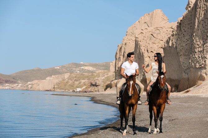 Santorini: Horse Riding to the Black Sandy Beach (Eros beach) - Price and value: is $120.94 a fair deal?