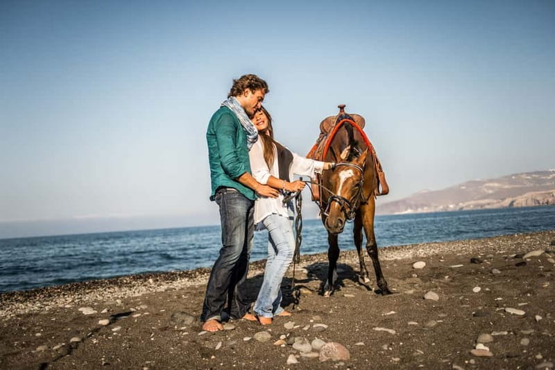 Santorini: Horseback Riding on the Black Sandy Eros Beach - Key highlights worth your attention