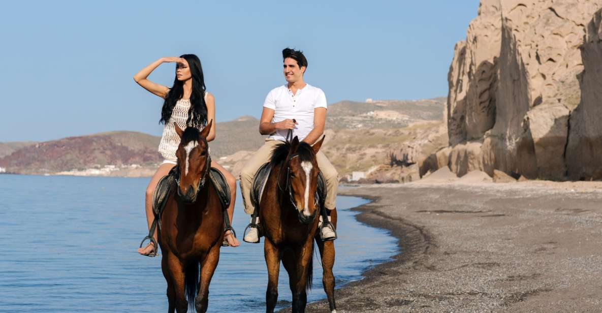 Santorini: Horseback Riding on the Black Sandy Eros Beach - Practical tips: what to wear, what to bring, and how to stay comfortable