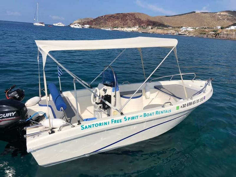 Santorini: License-Free Boat Rental with Ice, Water, & Fruit - Navigating Santorini’s island group at your own pace