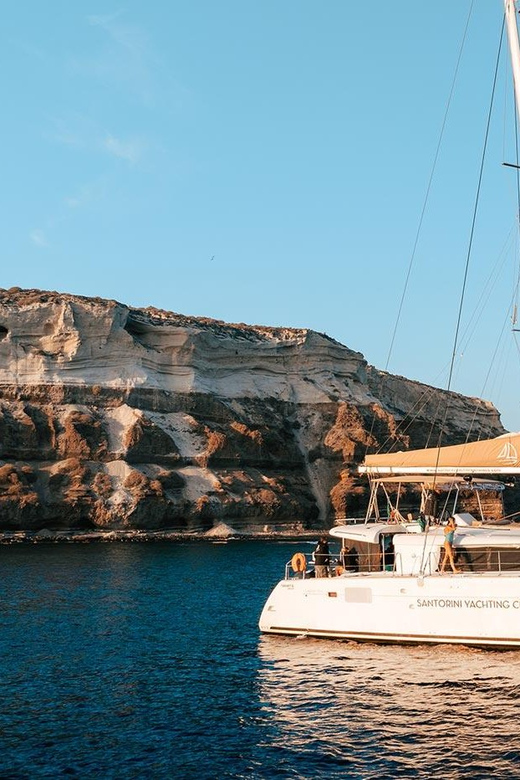 Santorini: Luxury Sunset Cruise with Dinner, BBQ, and Drinks - Food and drinks on board: what’s included and what to expect