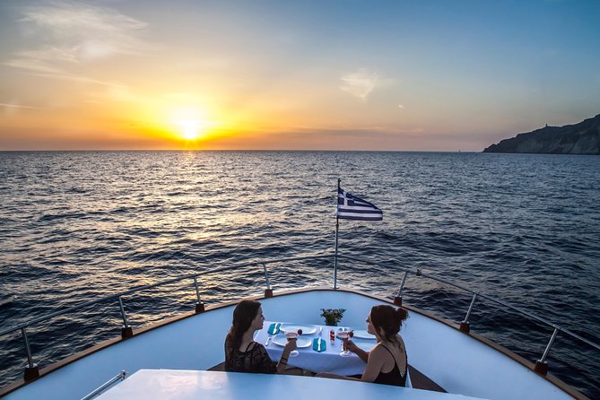 Santorini: Motor Yacht Sunset Cruise with 5-Course Dinner - The Oniro yacht experience: small-group comfort and crew energy