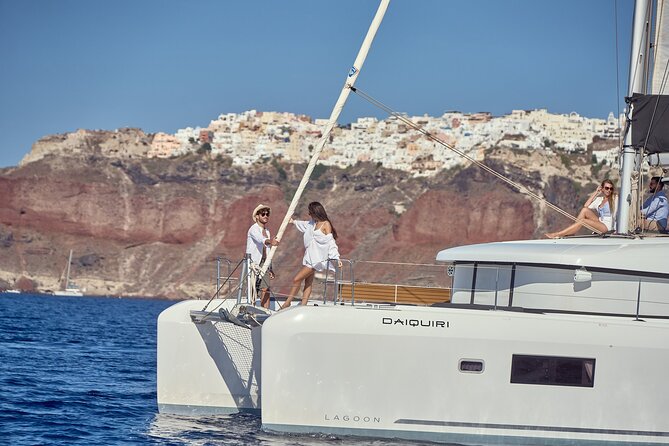 Santorini Oia: Caldera Luxury Day Cruise with BBQ & Drinks - Photo Views and the Oldest Port Moment