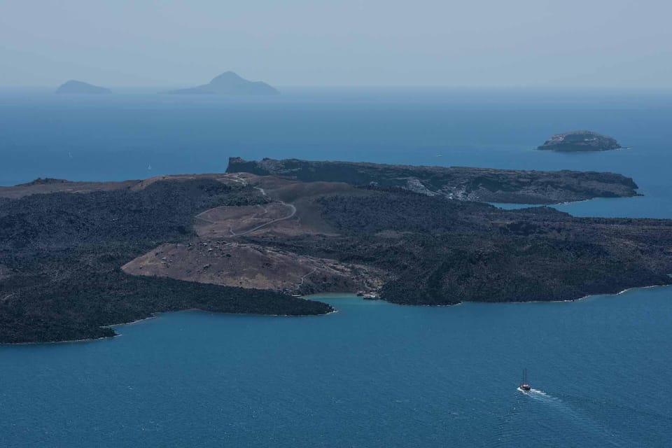 Santorini Port: 3 Hour Cruise to Volcano and Hot Springs - Palea Kameni Hot Springs Swim: Time-Limited, Worth It, and Not Always Warm
