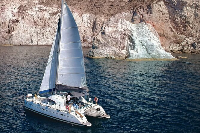 Santorini: Premium Small-Group Catamaran Cruise with Food/Drinks - Price and value: what $119.83 buys you in Santorini