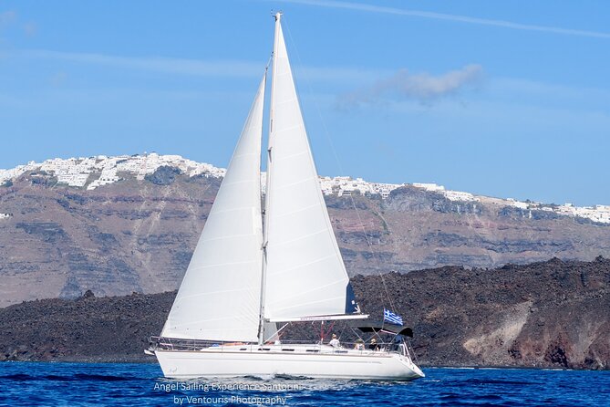 Santorini Private Daytime Sailing Tour with Meal, Drinks &Transfer included - A 44-Foot Private Yacht With Captain George and Real Personal Service