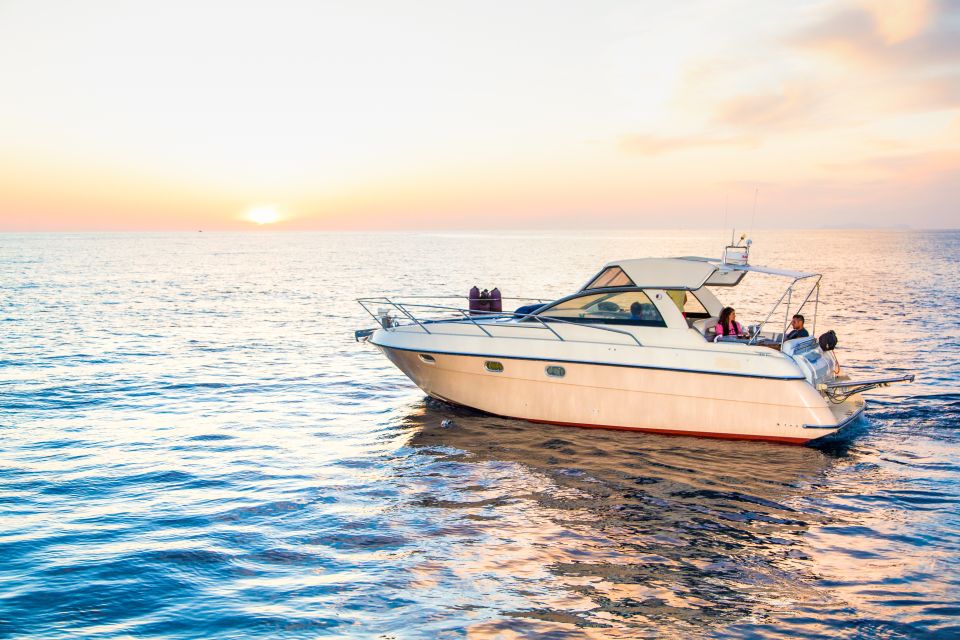 Santorini: Private Sunset Cruise with Barbecue and Drinks - Aspronisi: The Uninhabited Island Moment