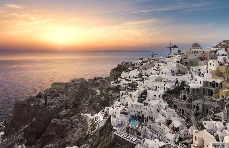 Santorini: Romantic Sunset Caldera Cruise with Dinner - Sunset viewing: prime timing, but weather always has the final say