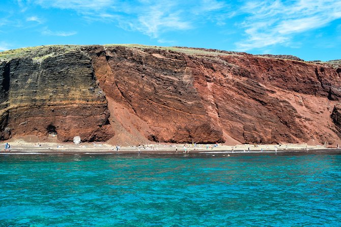 Santorini Sailing Dream Catcher with BBQ Lunch and Drinks - Stop-by-stop: Palea Kameni BBQ and Nea Kameni hot springs