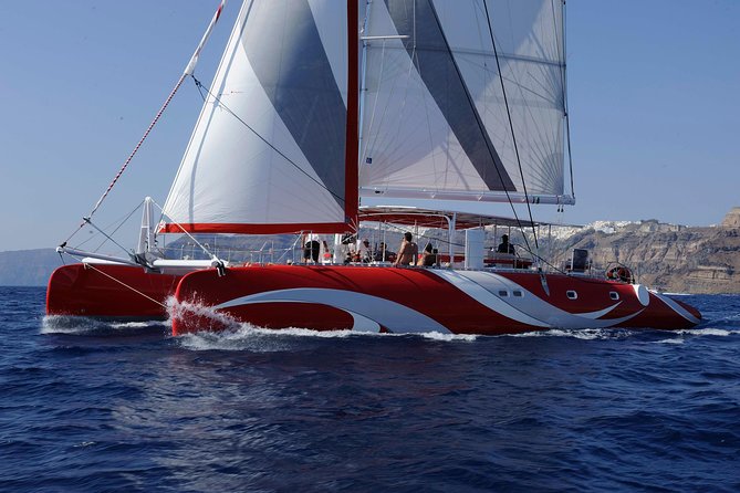 Santorini Sailing Dream Catcher with BBQ Lunch and Drinks - Hotel pickup and marina departure: how your day starts