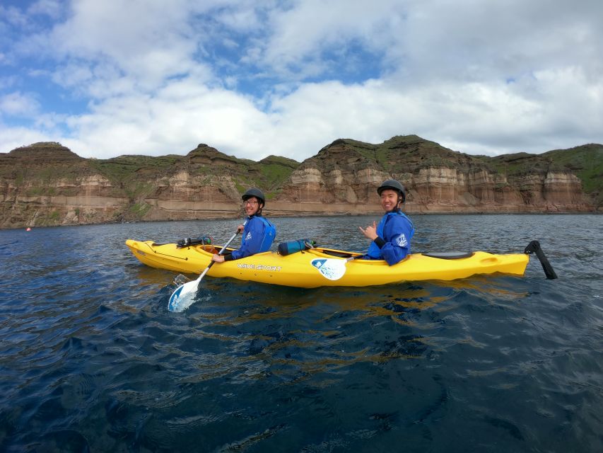 Santorini: Sea Caves Kayak Trip with Snorkeling and Picnic - How Hard Is It, Really? Fitness, Swimming, and Weight Limits