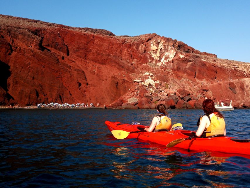 Santorini: Sea Kayaking with Light Lunch - The traditional meal at the end: what included food usually feels like