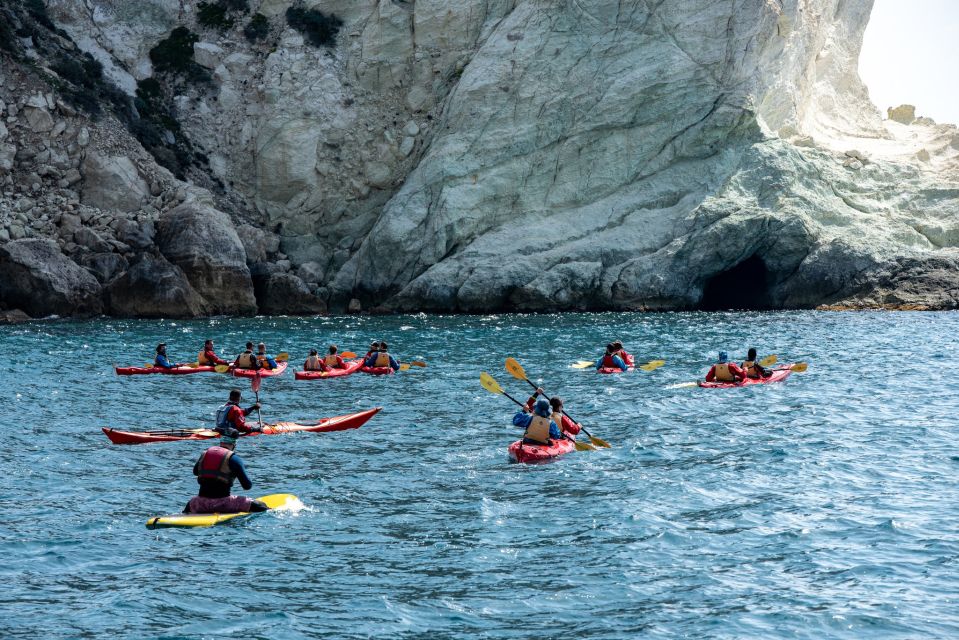 Santorini: Sea Kayaking with Light Lunch - Kayak comfort and fitness: you don’t need to be an athlete, but you do need teamwork
