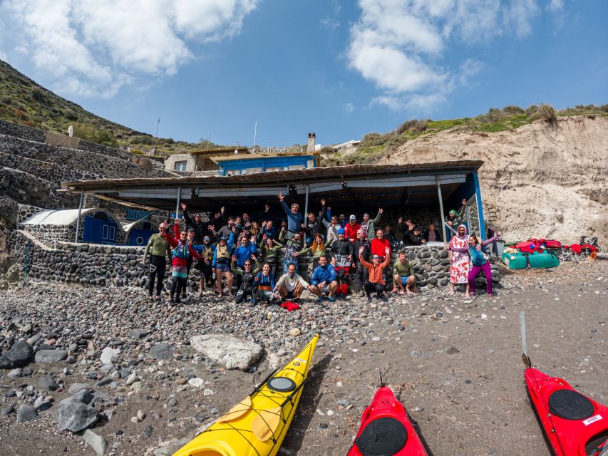 Santorini: Sea Kayaking with Light Lunch - Sea cave time and the Akrotiri Lighthouse stop that ties the route together