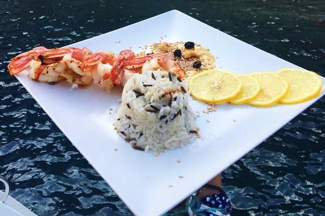 Santorini Small-Group Catamaran Sailing Trip(BBQ,drinks, transfer) - White Beach + On-Board BBQ: The Meal That Actually Feels Like a Moment