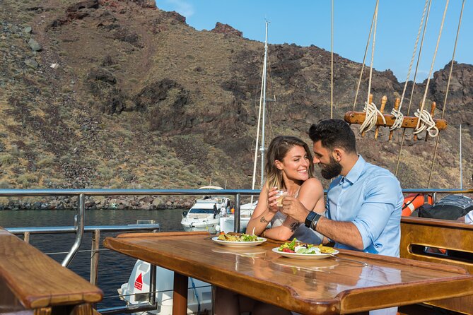 Santorini Sunset Dinner Cruise Including Nea Kameni Visit - What to Bring and How to Stay Comfortable