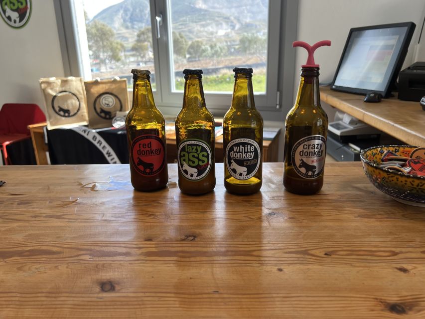 Santorini: Three Wineries and One Brewery Tour with Tastings - Estate Argyros: modern style plus traditional muscle power