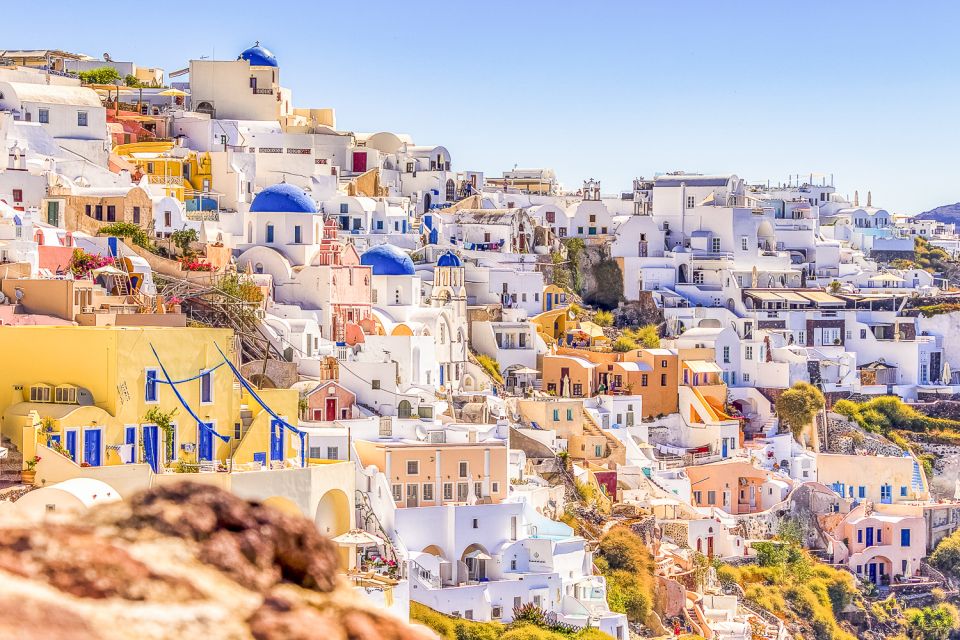 Santorini: Top Sights Day Trip, Wine Tasting, & Oia Sunset - Pyrgos Kallistis: real village walking above the crowds