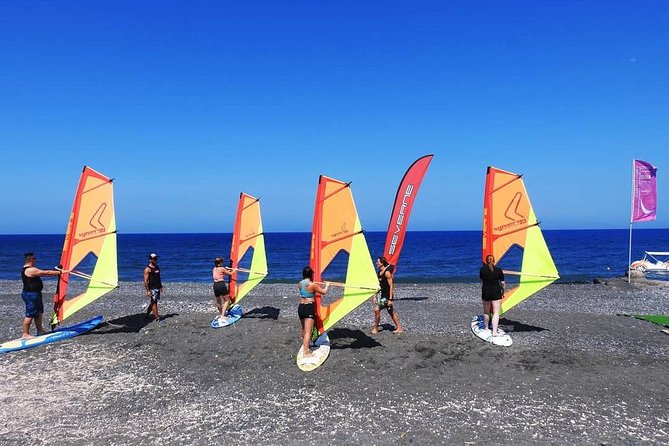 Santorini Windsurfing lessons - Small-Group Coaching Up to 4: The Real Value
