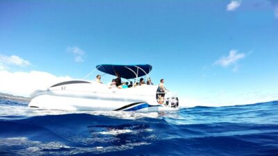 São Miguel: Glass Bottom Boat Tour with Snorkeling - Meeting at OceanEye Azores and settling into the 2-hour flow