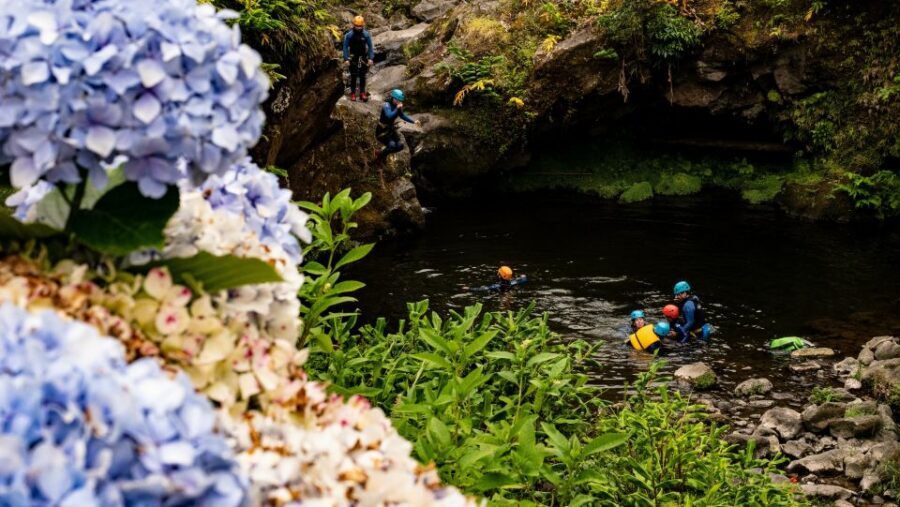 Sao Miguel: Ribeira dos Caldeiroes Canyoning Experience - Waterfalls and abseiling: what “vertical challenges” really means