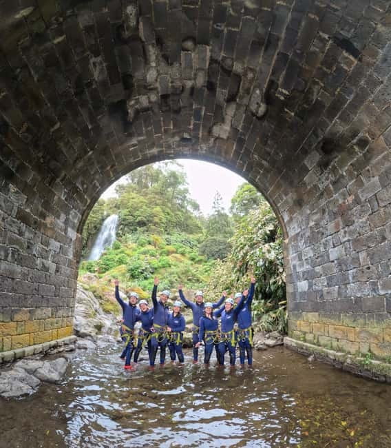 São Miguel: WaterPark Canyoning Ribeira dos Caldeirões - Where it starts: meeting point, first briefing, and gear time