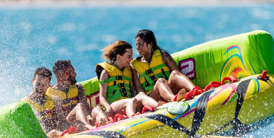 S'Arenal: Aqua Rocket Water Roller Coaster Ticket - How Aqua Rocket actually runs: stay on the float and ride the chop