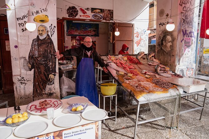 Savoring Palermo: In The Markets and Beyond - Ballarò Market: stigghiola, pistachios, candied fruit, and fruit juice