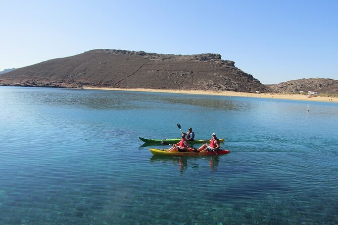 Sea kayaking Mykonos natural beauty beaches - Small group rules: pacing, safety, and fitness reality checks