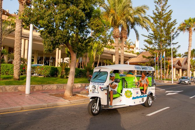 Secret Volcano Tour by Tuk Tuk in Costa Adeje - Aqualand and Costa Adeje views: the ride between the real stops
