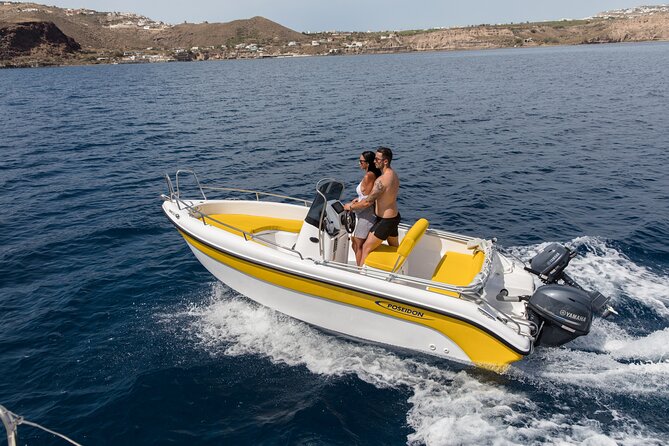 Self-Drive License-Free Boat Rental in Santorini from Vlichada - Key highlights you’ll feel right away