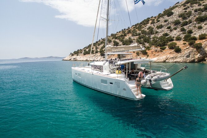 Shared Catamaran All inclusive-Day Cruise to Naxos or Paros - Shared, But Not Crowded: What Max 21 People Means on Deck