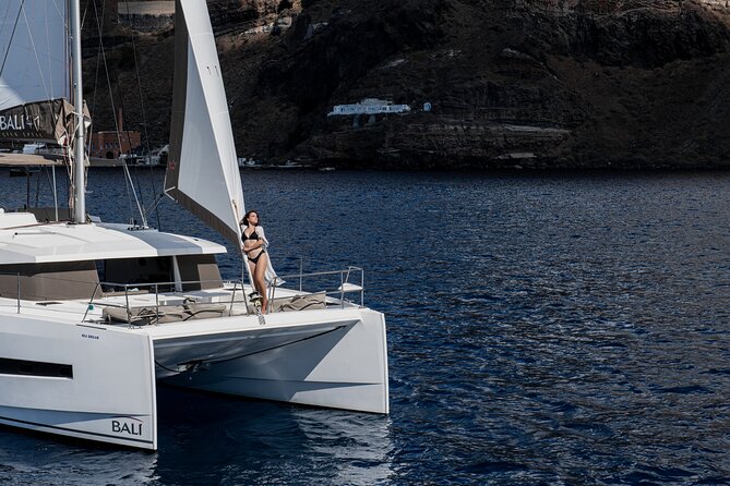 Shared Catamaran Half Day Cruise in Santorini - Akrotiri Lighthouse: The Caldera View From the Water